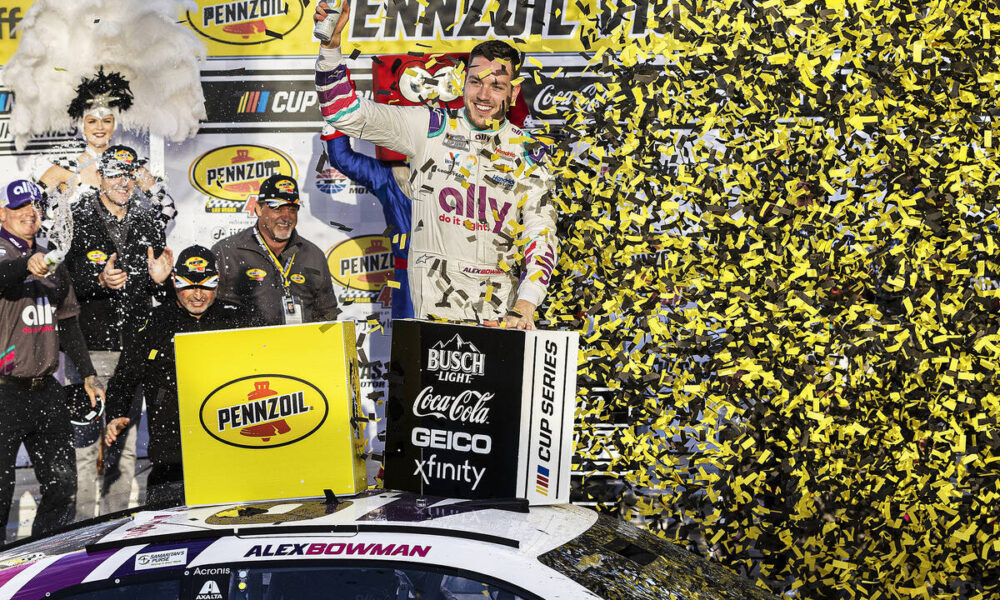 Alex Bowman wins NASCAR Pennzoil 400 in Las Vegas
