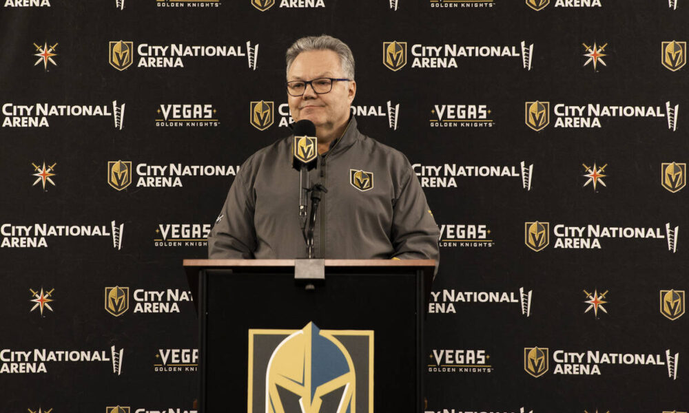 Kelly McCrimmon will return as Golden Knights general manager