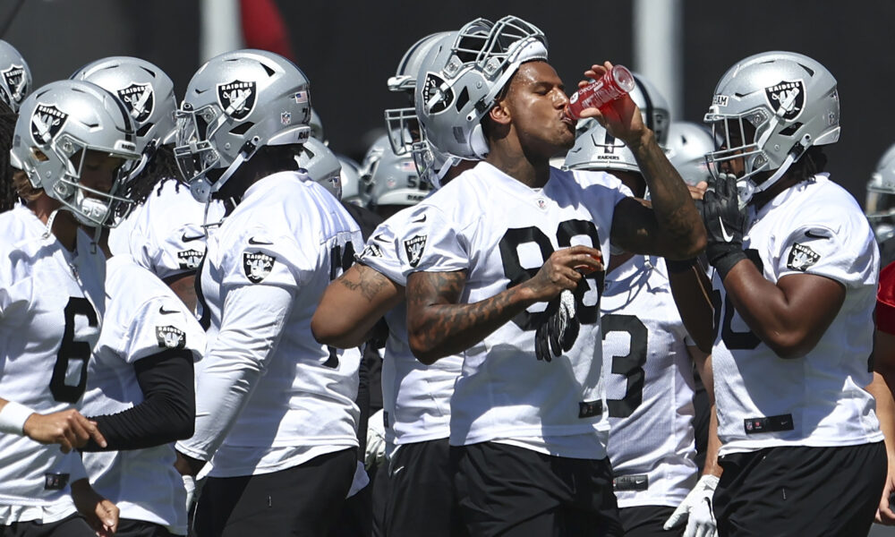 Raiders offensive line continues its growth spurt