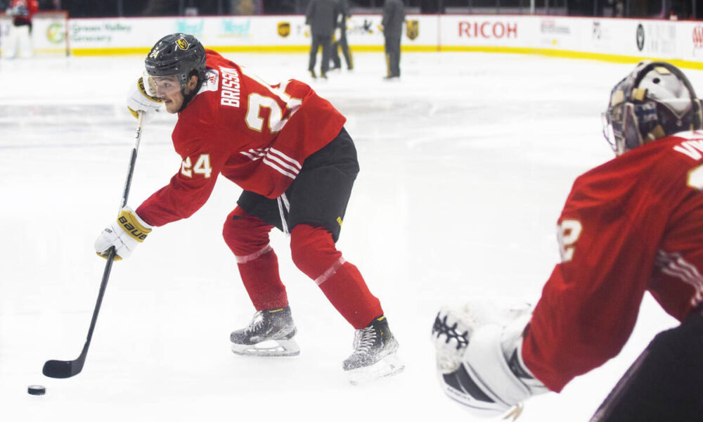 Golden Knights’ Brendan Brisson shows off scoring touch at camp