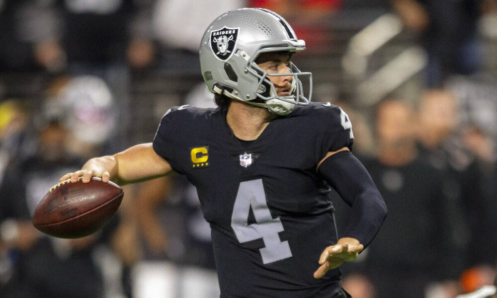 Raiders’ Derek Carr speaks to media