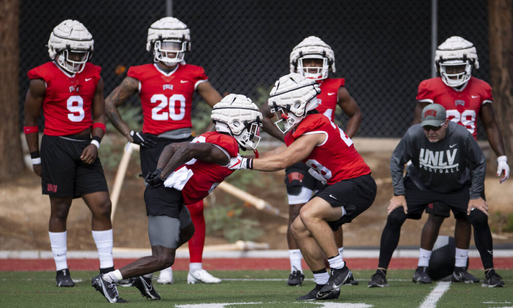 UNLV football speeding up learning process as camp begins