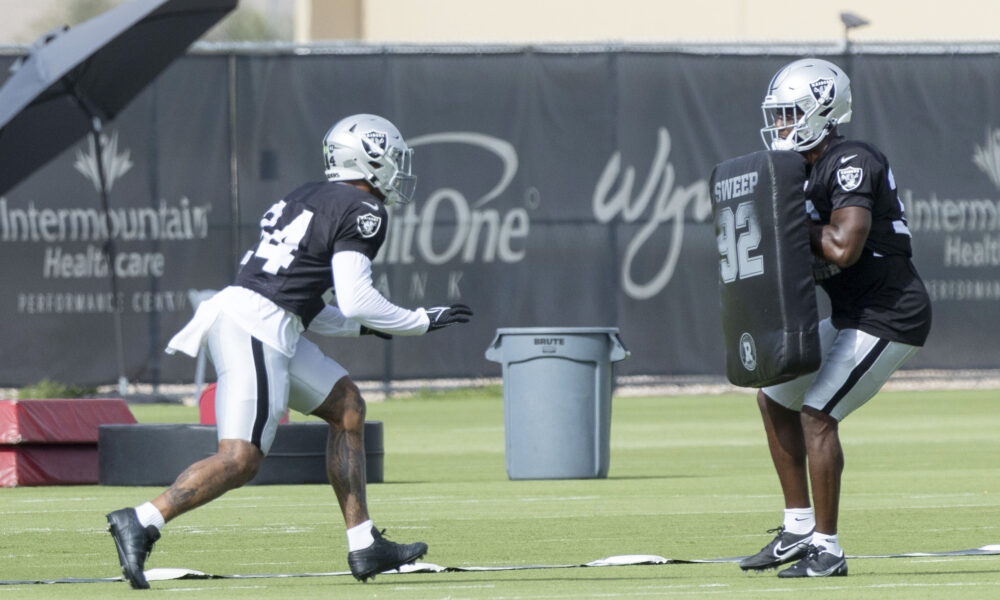 Raiders’ training camp practice ended early by monsoon