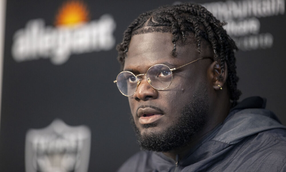 Is Raiders’ Alex Leatherwood falling behind at right tackle?