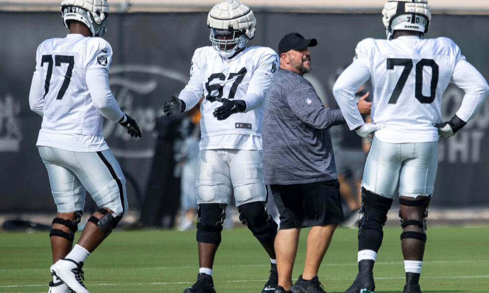 Raiders offensive line coach faces difficult challenge