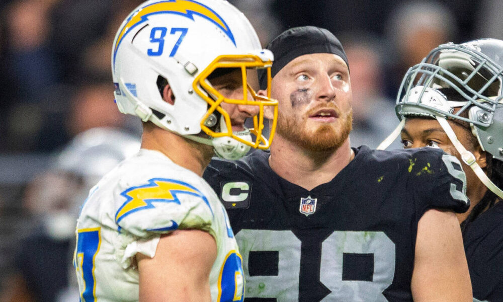 Raiders’ Maxx Crosby, Chandler Jones simulate Joey Bosa, Khalil Mack