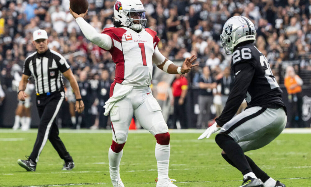 Cardinals’ Kyler Murray struck by fan at Raiders’ Allegiant Stadium