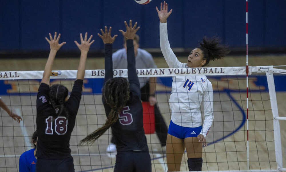 Bishop Gorman edges Faith Lutheran in girls volleyball — PHOTOS