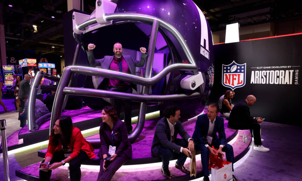 NFL-themed slot machines teased at Global Gaming Expo
