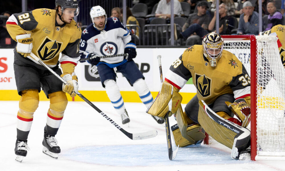 Golden Knights get lift from Jack Eichel in win against Winnipeg Jets