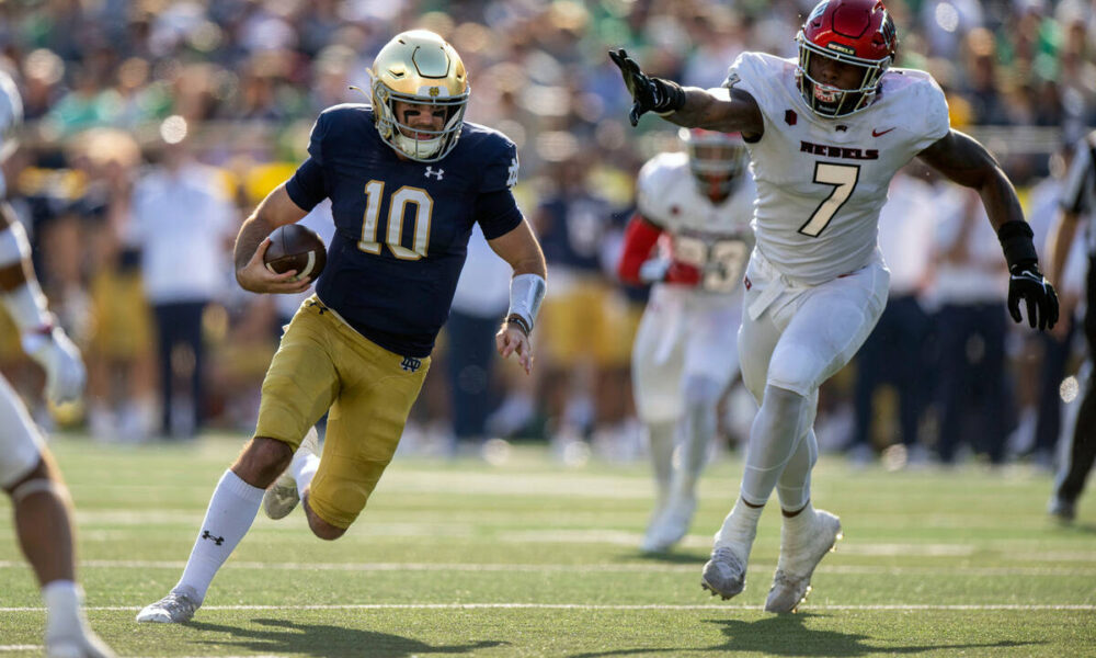 UNLV football loses to Notre Dame, but bowl goal still possible