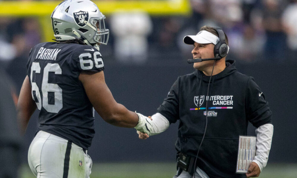 Raiders’ Dylan Parham finds home on improving offensive line