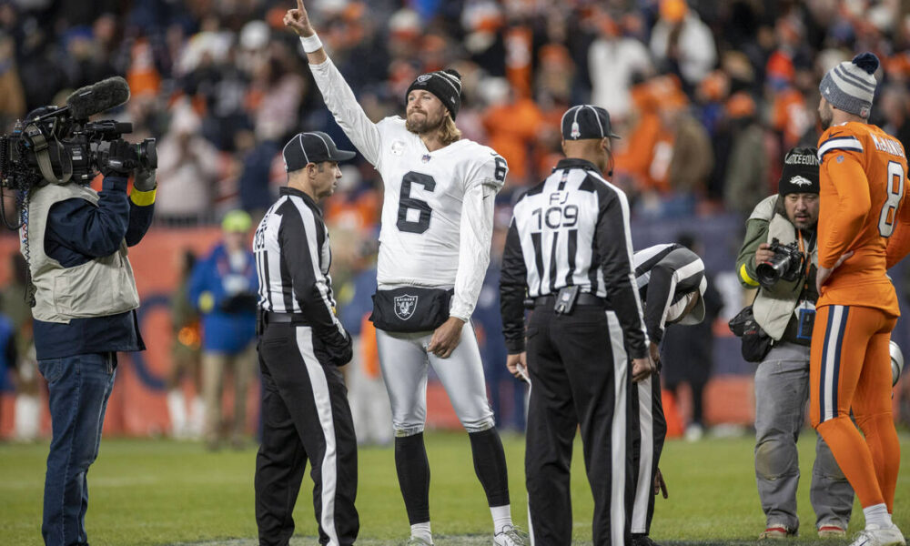 Raiders’ Daniel Carlson falls short of NFL field-goal record