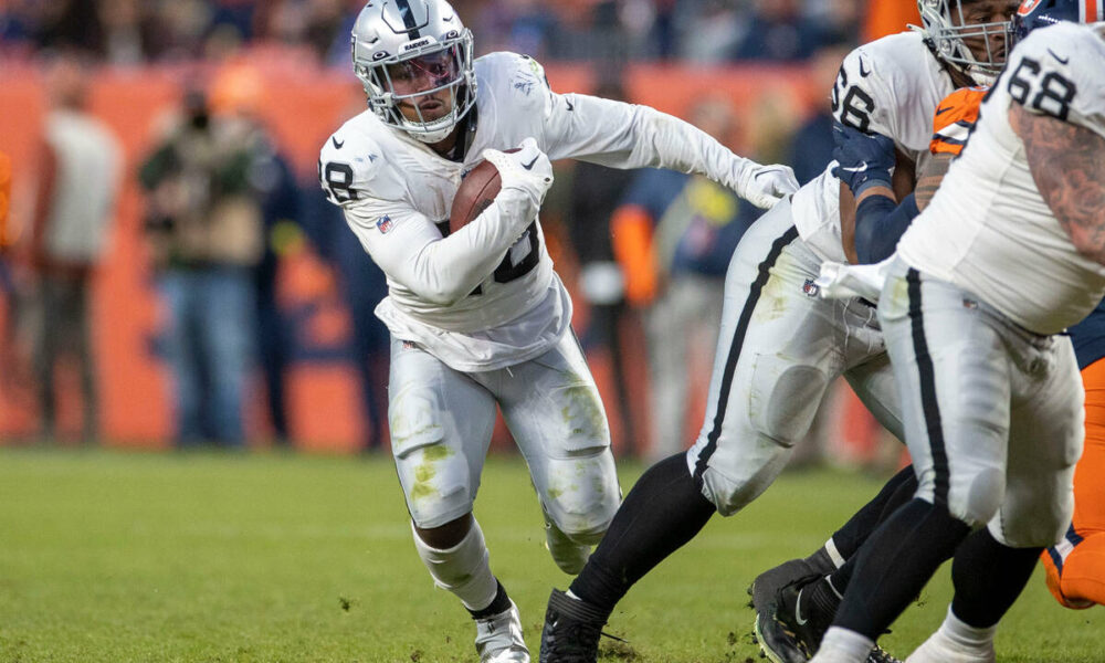 Raiders’ Josh Jacobs questionable against Seahawks