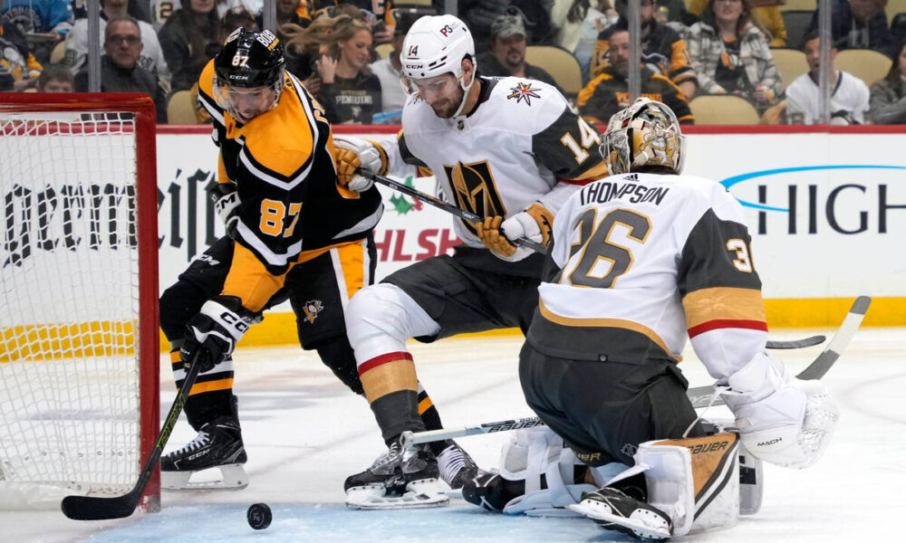 Golden Knights lose to Pittsburgh Penguins’ forecheck pressure