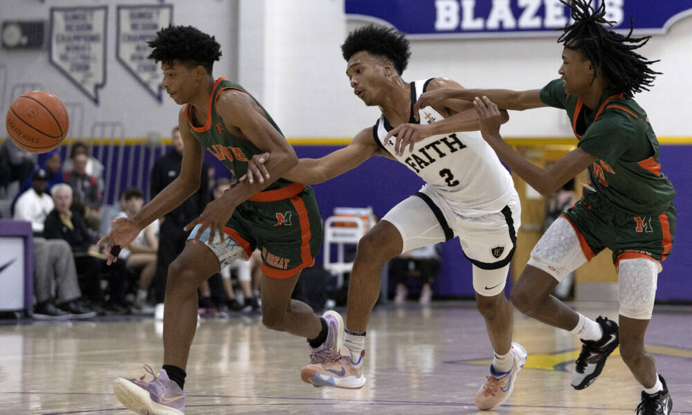 Mojave takes down Faith Lutheran in boys basketball — PHOTOS
