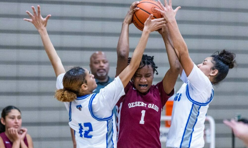 Desert Pines takes on Desert Oasis in girls basketball — PHOTOS
