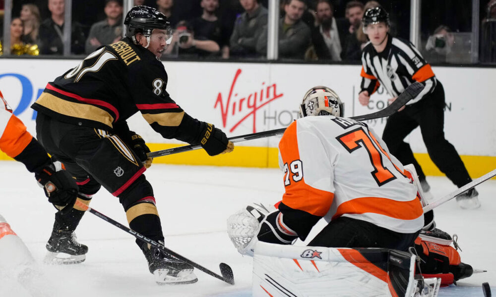 Golden Knights’ Jonathan Marchessault gets past Philadelphia Flyers