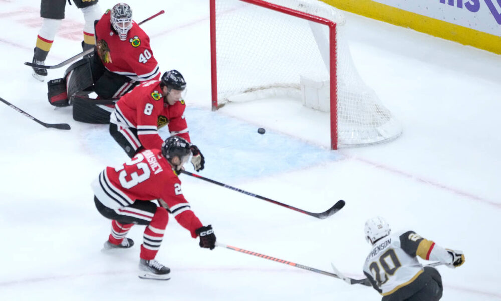 Golden Knights sweep road trip with win against Chicago Blackhawks