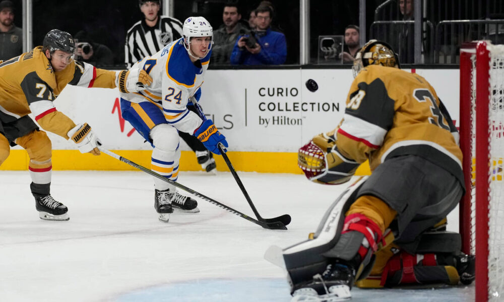 Golden Knights fail to finish chances in home loss to Buffalo Sabres