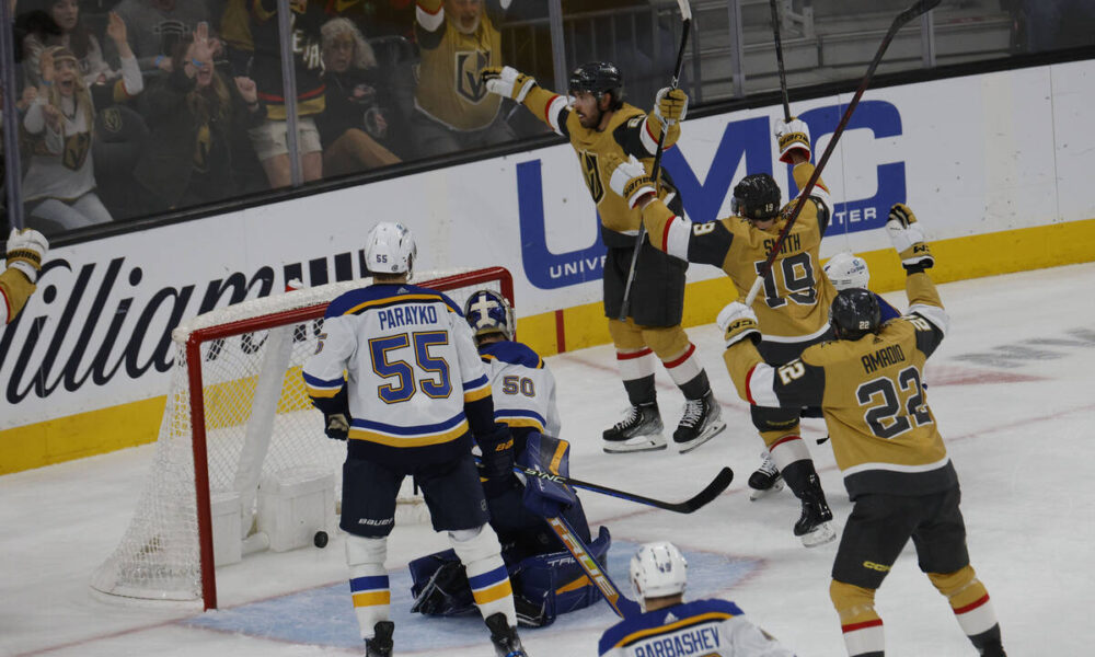 Golden Knights defeat St. Louis Blues in shootout