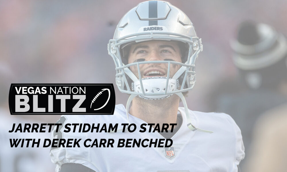 Derek Carr benched after Steelers loss — Vegas Nation Blitz