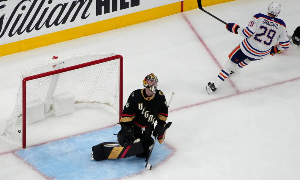 Golden Knights drop Pacific Division game to Edmonton Oilers