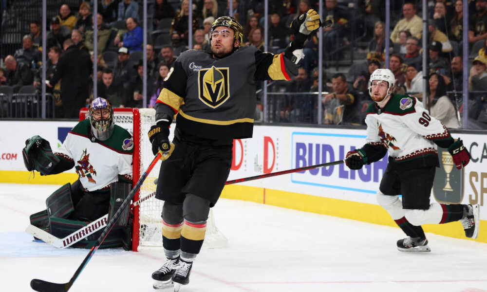 Golden Knights’ William Carrier shows skills on, off the ice