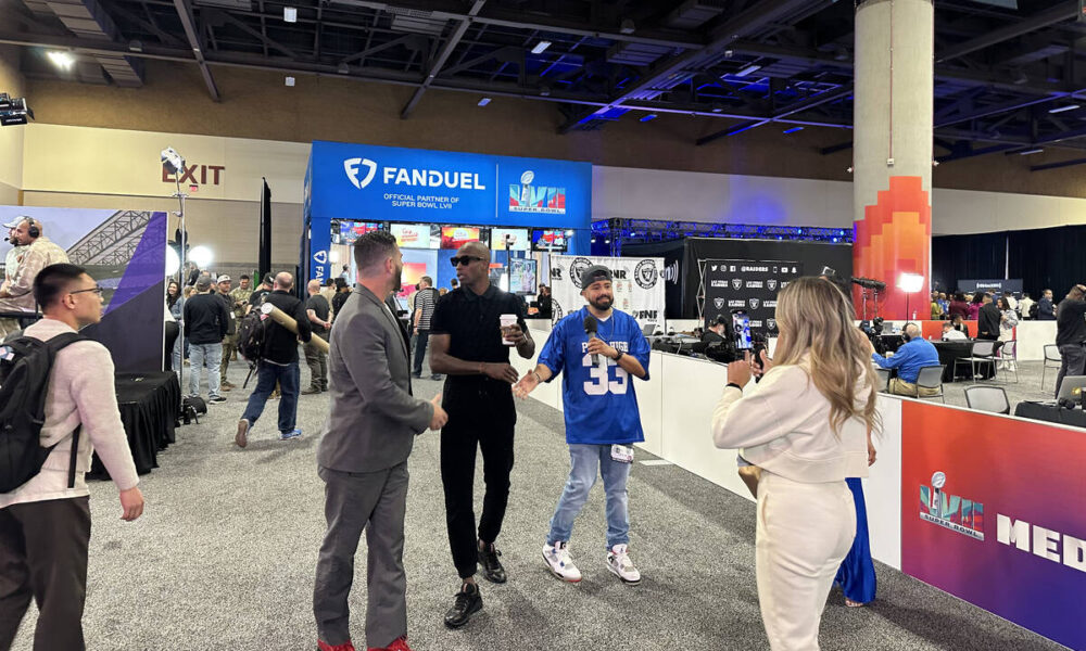 Super Bowl radio row a place to see and be seen