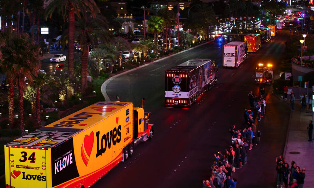 NASCAR Hauler Parade returns to Las Vegas Strip