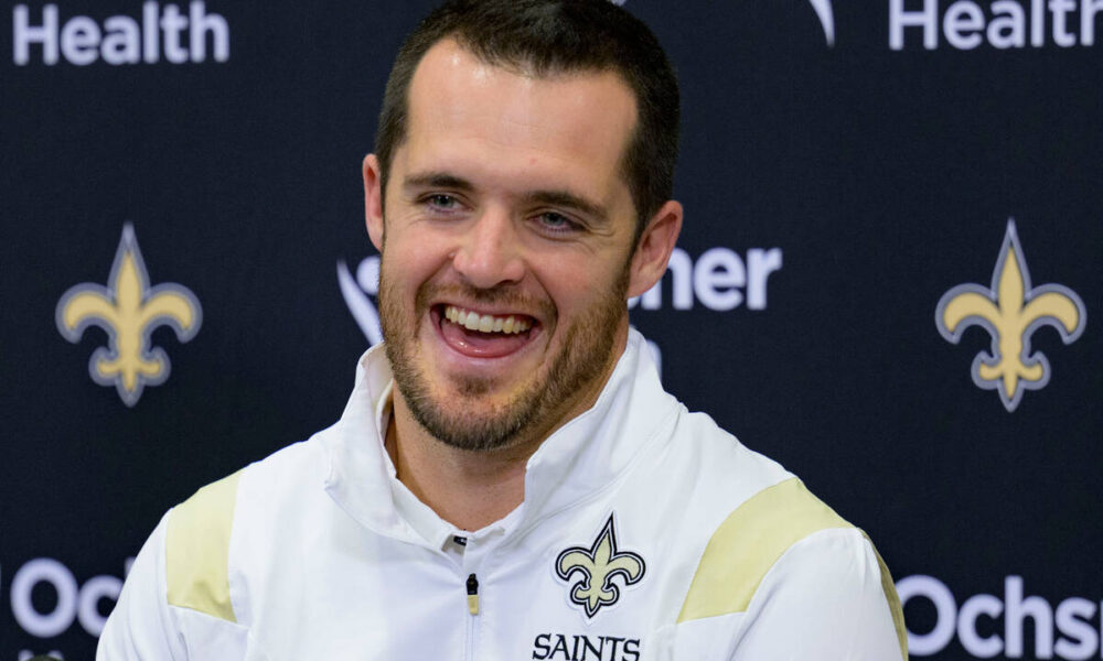 Derek Carr introduced as Saints QB, says ‘thank you’ to Raiders