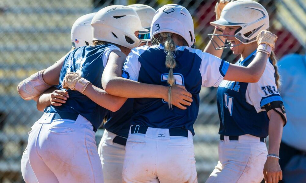 Centennial softball blasts Liberty behind grand slam — PHOTOS