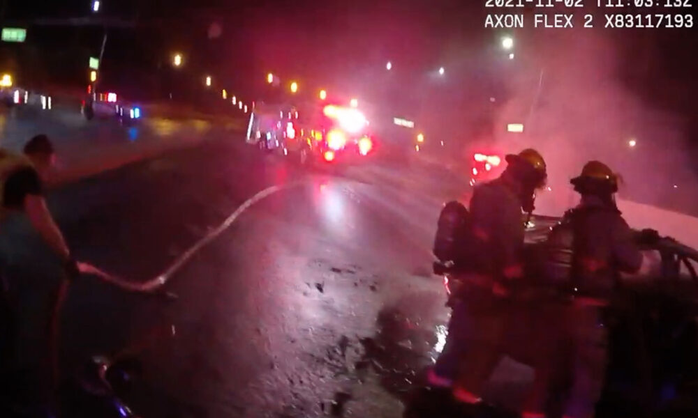 New Henry Ruggs crash videos: Witnesses describe thud, blaze