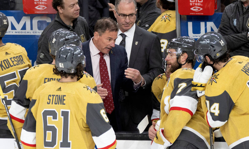 Golden Knights coach Bruce Cassidy not afraid to use depth