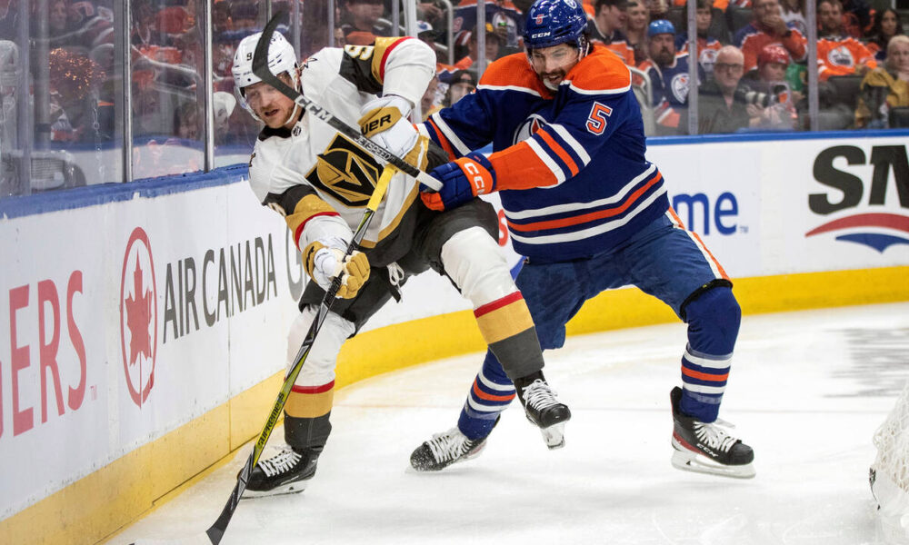 Golden Knights’ Jack Eichel holds his own against Connor McDavid