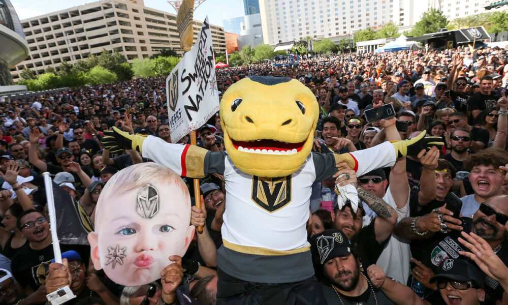 Shark, Boom Boom, Cosmo make list of best Las Vegas sports mascots