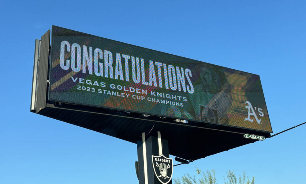 A’s congratulate Golden Knights’ Stanley Cup victory on Las Vegas ...