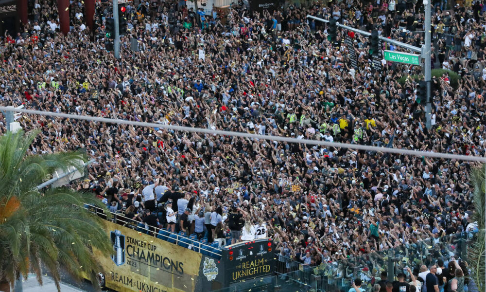 Golden Knights Stanley Cup parade draws hundreds of thousands of fans