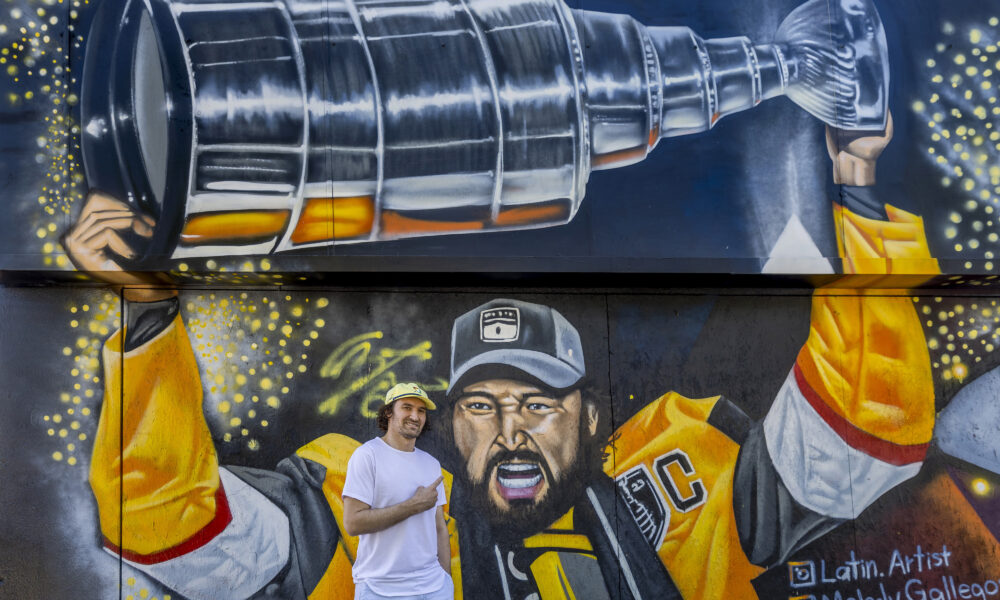 Downtown mural celebrates Golden Knights Stanley Cup championship