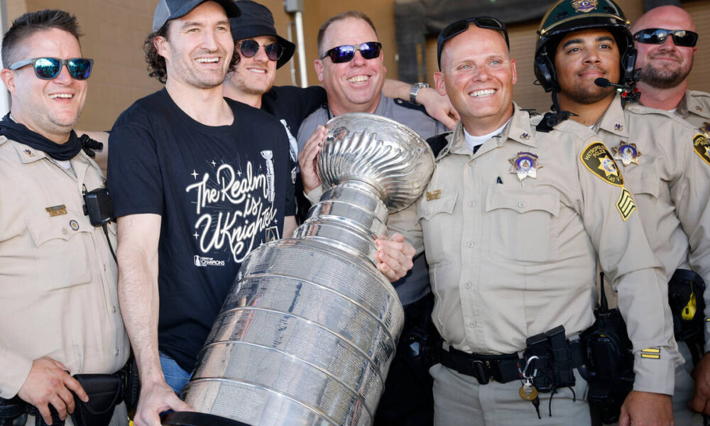 Golden Knights engraving Stanley Cup early, Nicolas Roy gets trophy first