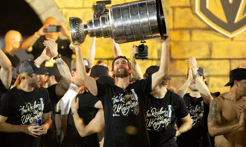 Golden Knights’ Alex Pietrangelo spends day with Stanley Cup