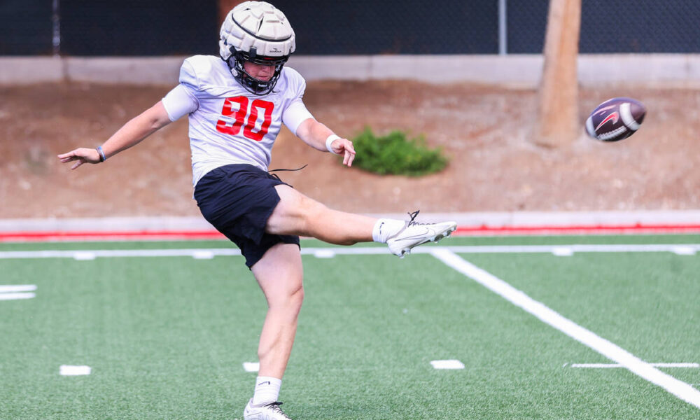 Raiders’ AJ Cole mentors UNLV punter Marshall Nichols