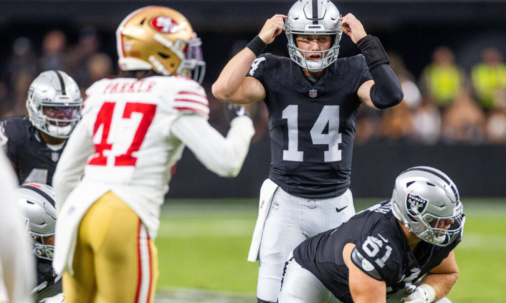 Raiders release QB Chase Garbers, 6 other players