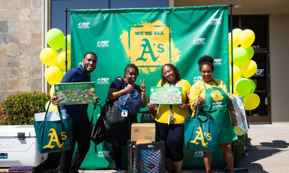 Oakland A’s donate $30K for school supplies for CCSD teachers | Athletics