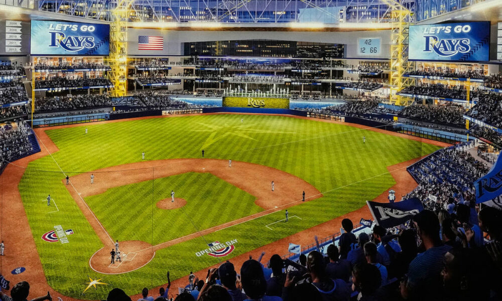 Oakland Athletics and Tampa Bay Rays MLB ballpark plans compared | Athletics