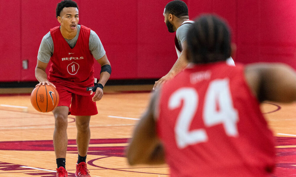 Dedan Thomas Jr., UNLV freshman point guard, poised at 1st practice | UNLV Basketball | Sports