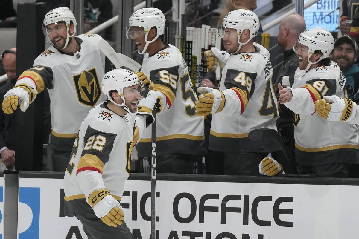 Golden Knights’ Mason Morelli scores in NHL debut against Sharks | Golden Knights