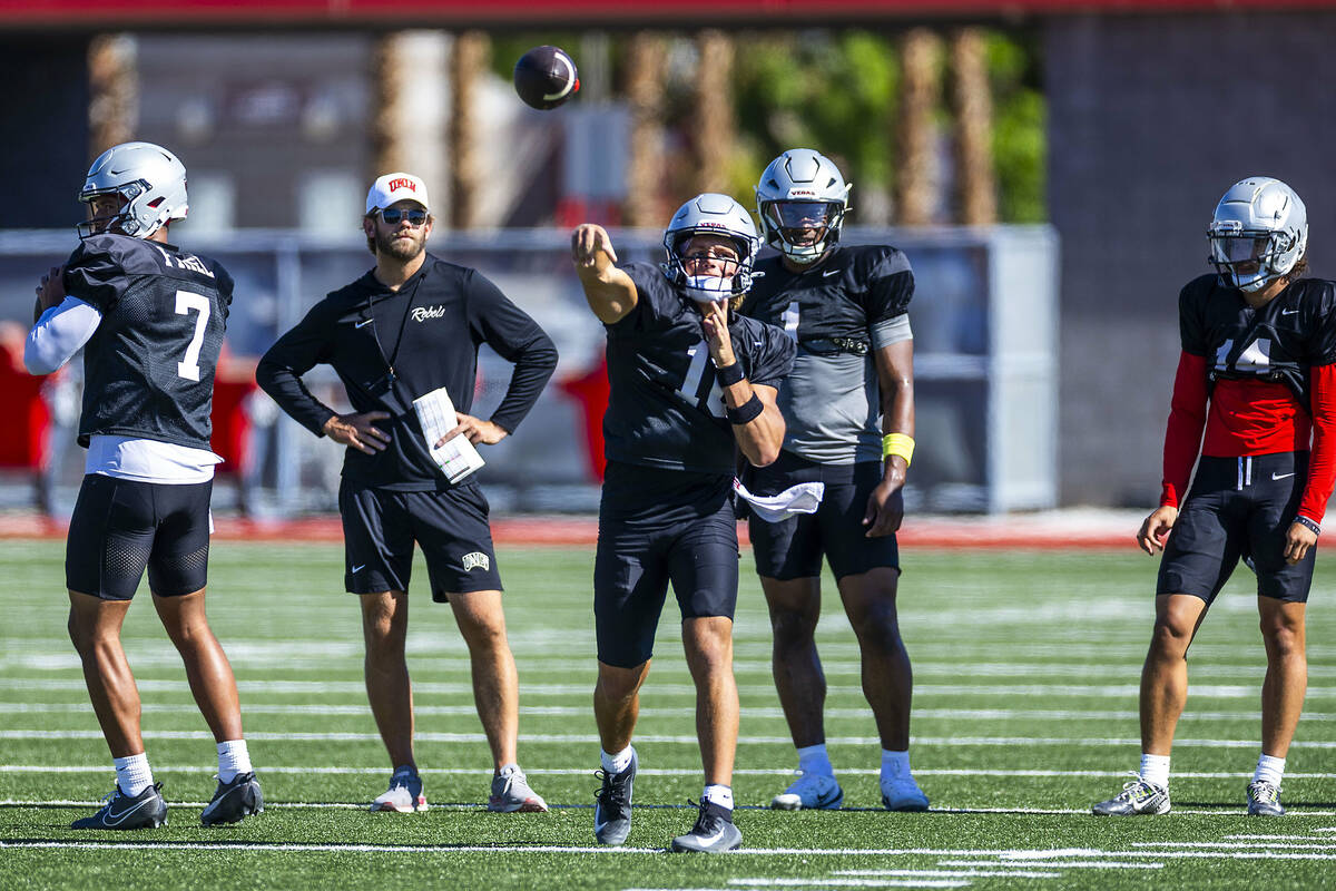 UNLV football’s Alex Orji, Anthony Colandrea learn Dan Mullen’s offense | UNLV Football | Sports
