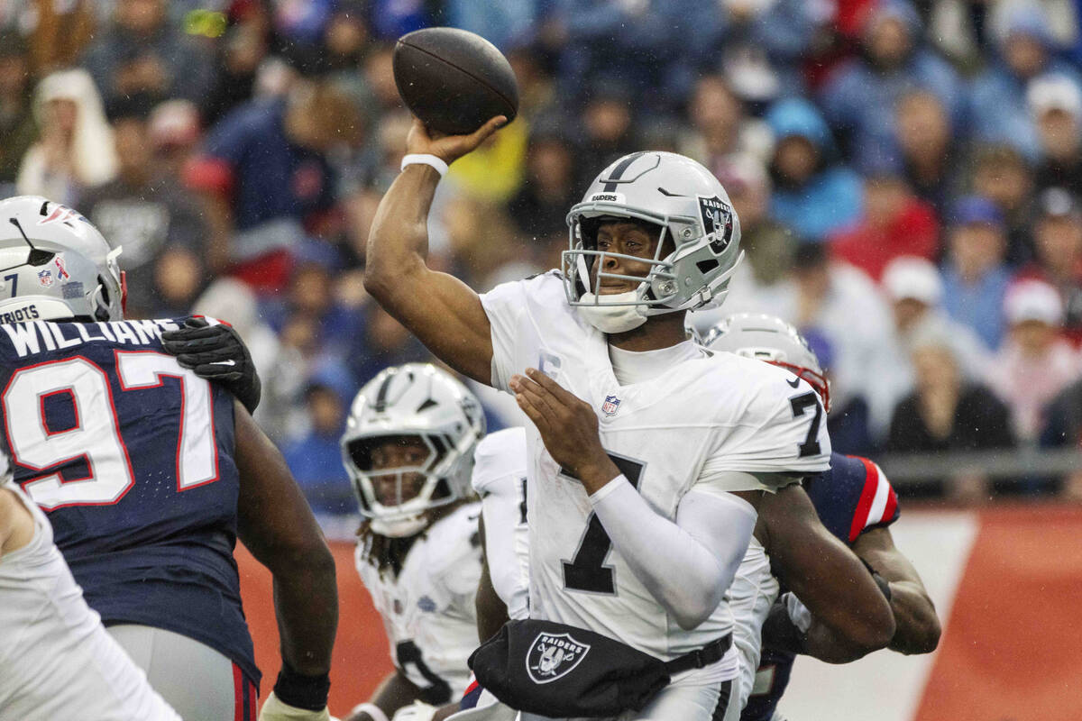 Geno Smith stars in Raiders debut, leads win over Patriots in NFL season opener | Raiders News