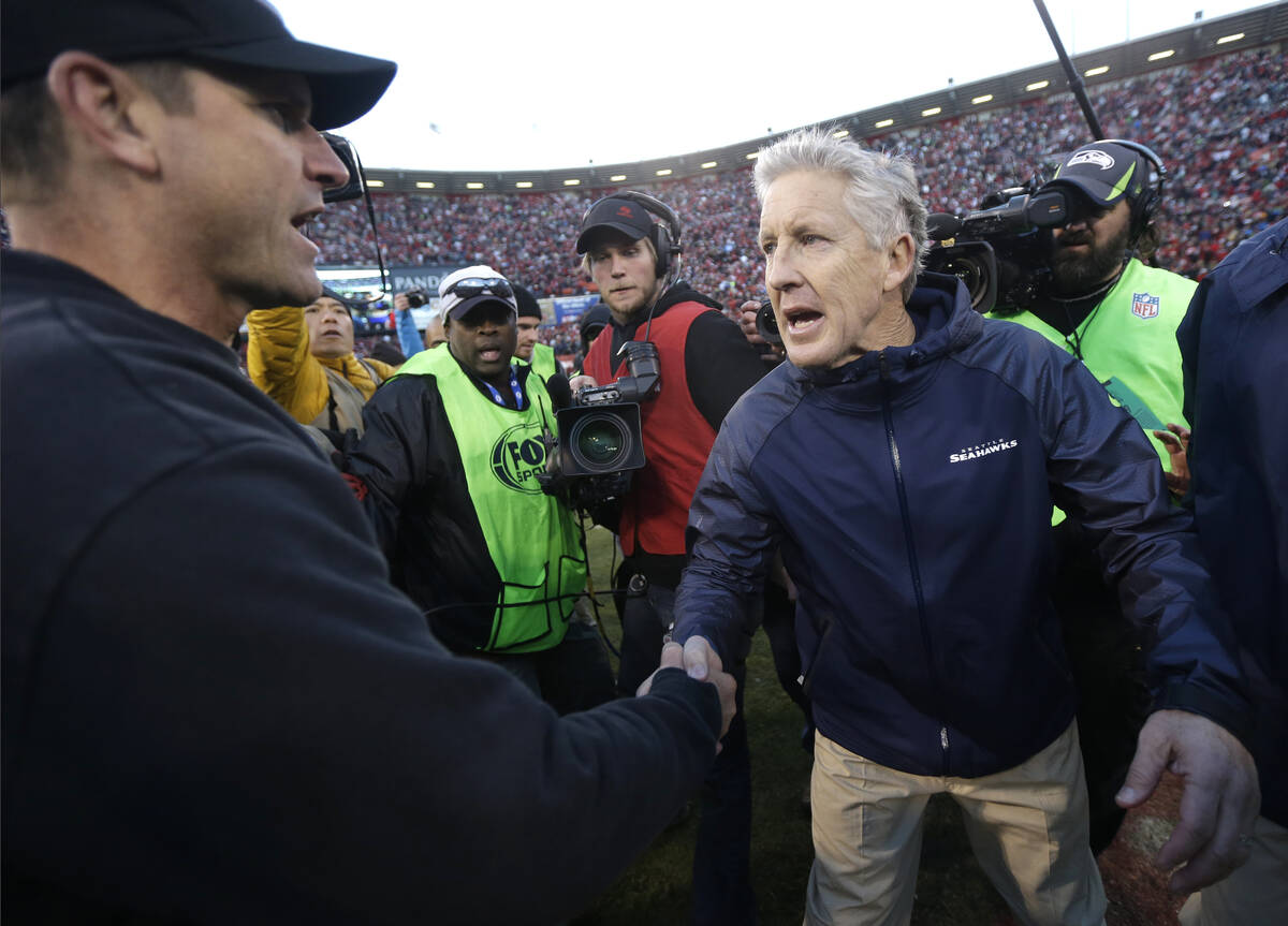 Raiders’ Pete Carroll, Chargers’ Jim Harbaugh meet on Monday Night Football | Raiders News